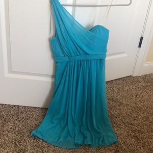 Turquoise bridesmaid dress
